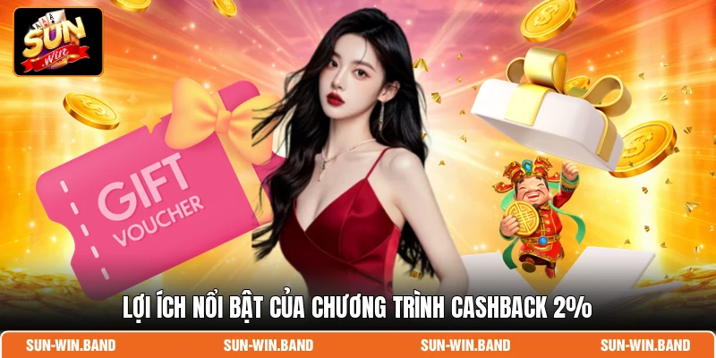 Lợi ích nổi bật của chương trình cashback 2%